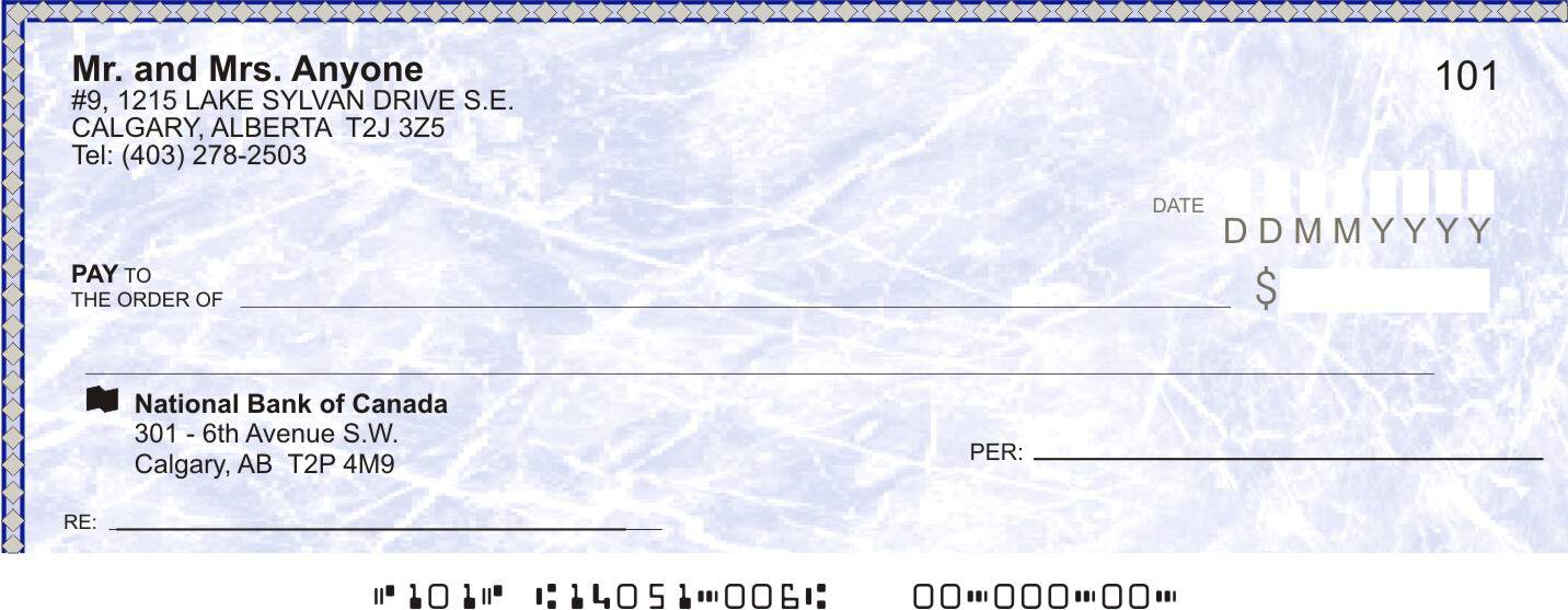 Custom Personal Cheques Product Cheque Print - Bank2home.com