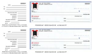 scotiabank cheques